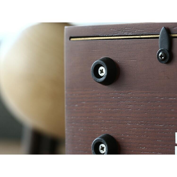 ハモサ PIVOT CLOCK（ピボットクロック） ウォールナット 置き時計 置時計 おしゃれ アンティーク 時計 ヴィンテージ アナログ ...