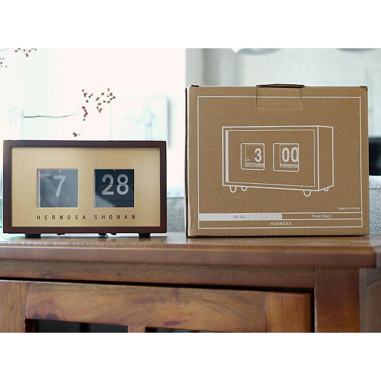 ハモサ PIVOT CLOCK（ピボットクロック） ウォールナット 置き時計