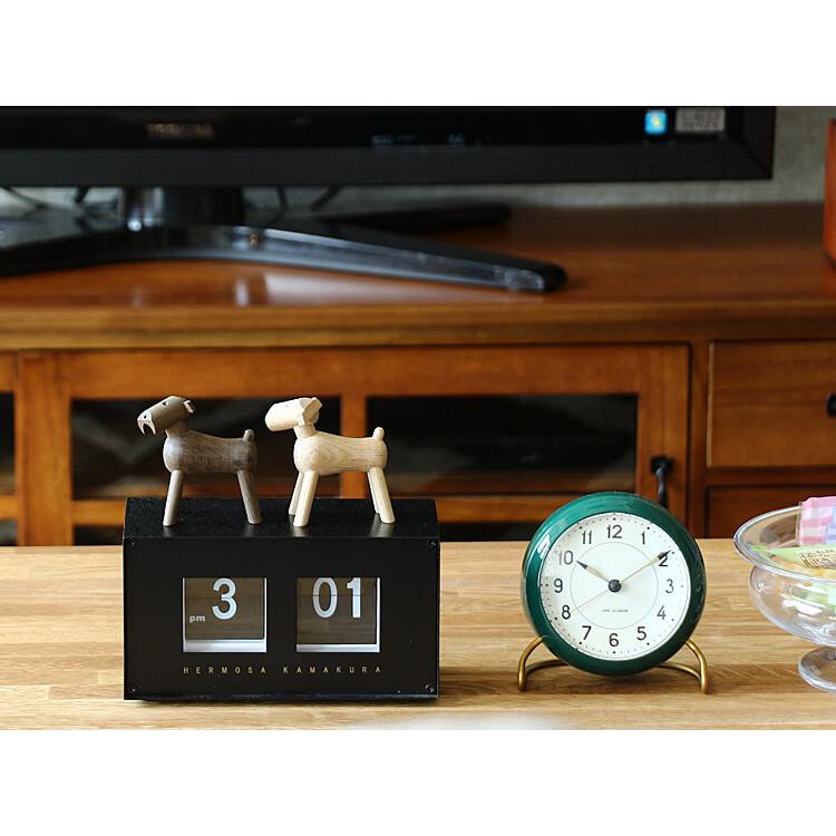 ハモサ PIVOT CLOCK（ピボットクロック） ウォールナット 置き時計