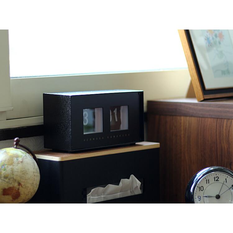 ハモサ PIVOT CLOCK（ピボットクロック） ウォールナット 置き時計 置時計 おしゃれ アンティーク 時計 ヴィンテージ アナログ ...