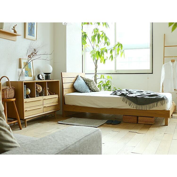 木製ベッド Eik（アイク） ベッド セミダブル フレーム ローベッド