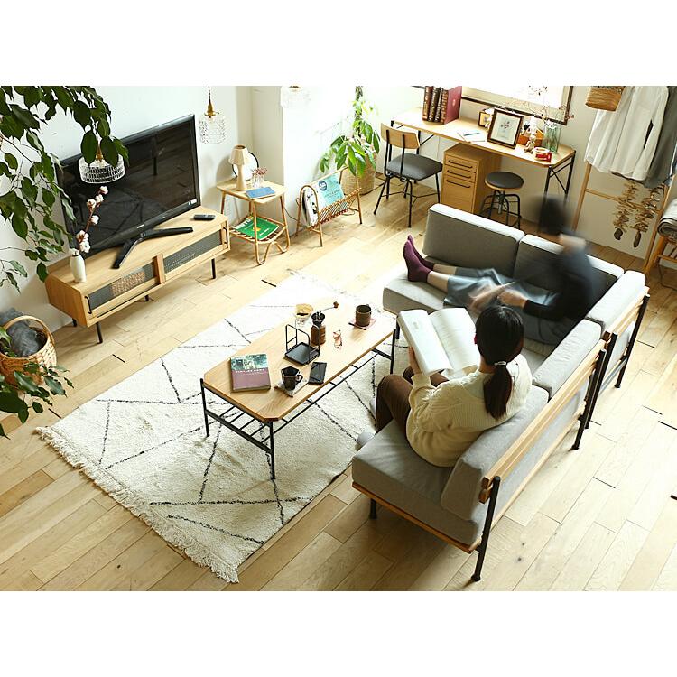 テレビ台 テレビボード TVボード テレビラック TVラック ローボード 120 ヴィンテージ 西海岸 無垢 北欧 木製 【プラズマ】