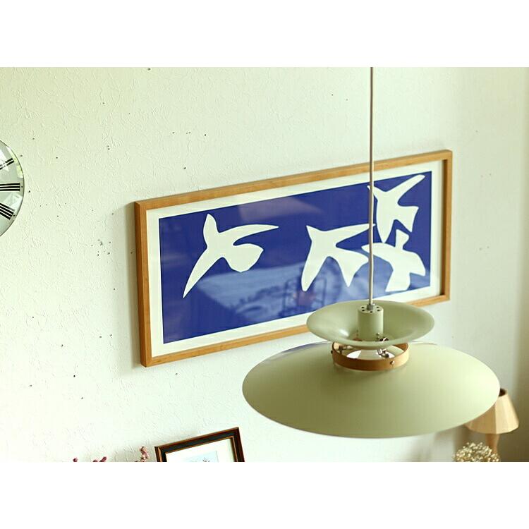 鳥のシルエット Henri Matisse「青い鳥」 アートフレーム額入り 鳥の