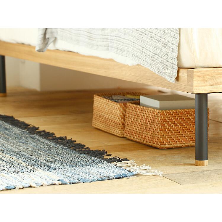 ベッド UNIK（ユニック） シェルフ付きタイプ セミダブル フレーム