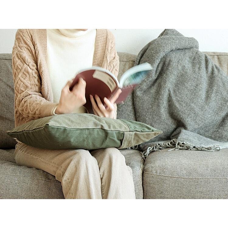 BasShu（バッシュ） クッションカバー Denison（デニソン） クッション