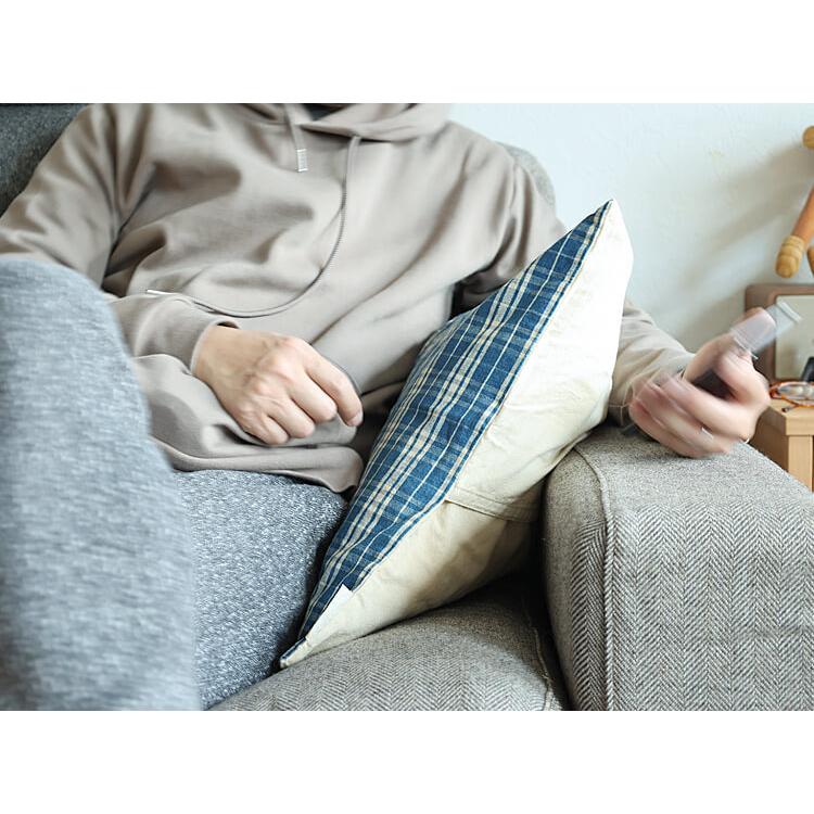 BasShu（バッシュ） 国産クッションカバー Grandad Check（グラン