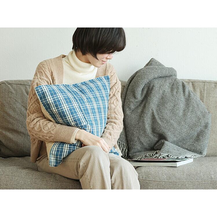 BasShu（バッシュ） 国産クッションカバー Grandad Check（グラン