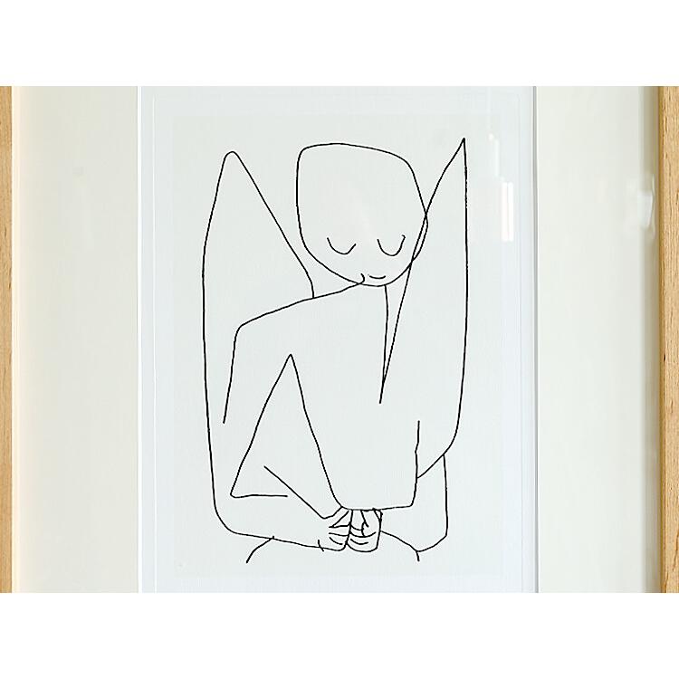 【美品】パウルクレー 忘れっぽい天使 アートボード ハンドメイドフレーム 美品】パウルクレー 忘れっぽい天使 アートボード ハンドメイド