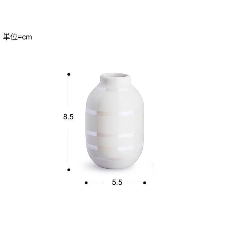 Kahler(ケーラー) オマジオ フラワーミニベース3個セット／パール