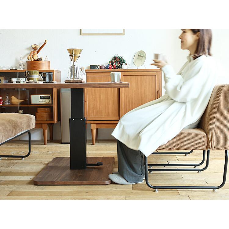昇降式ダイニングテーブル Agos（アゴス）ヘリンボーンタイプ