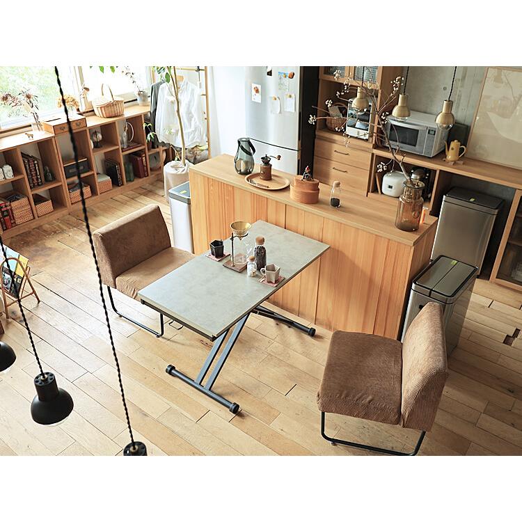 最終値下げ ダイニングテーブル 伸縮 拡張 おまけで昇降式チェア1個