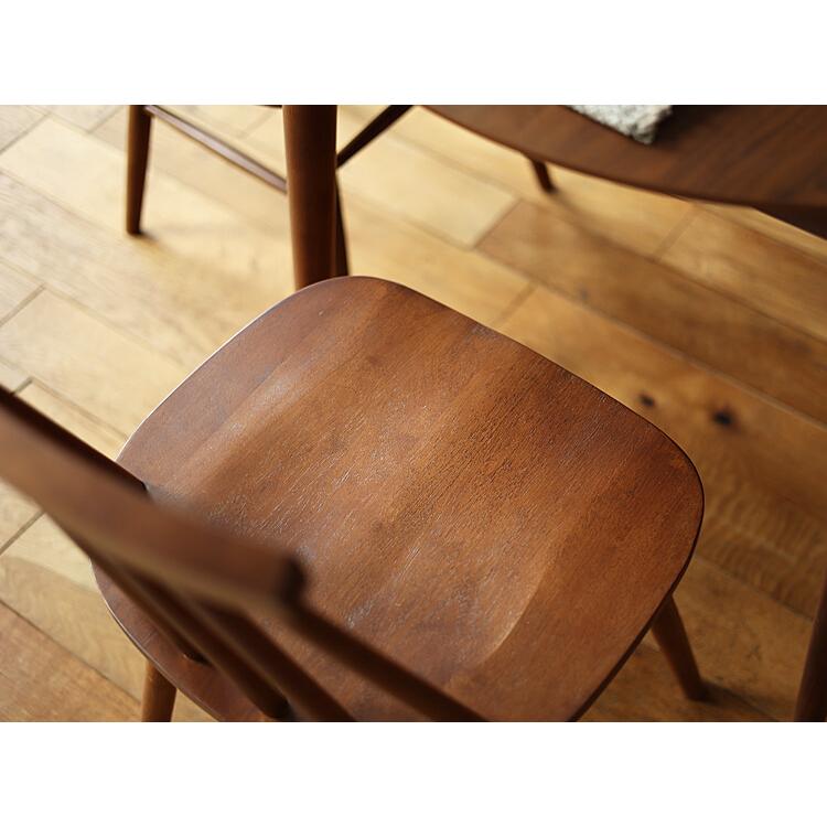 ダイニングチェア2脚セット Rizn（リズン）ブラウンタイプ ダイニング