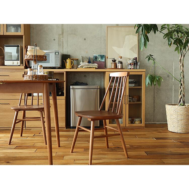 ダイニングチェア2脚セット Rizn（リズン）ブラウンタイプ ダイニング