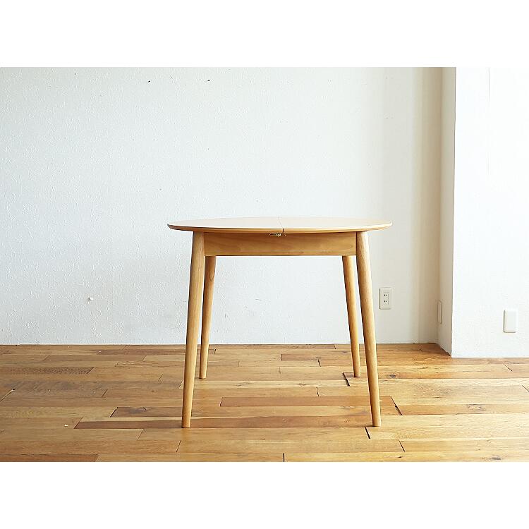 円形 伸長式ダイニングテーブル Rizn(リズン) ナチュラルタイプ 伸長式