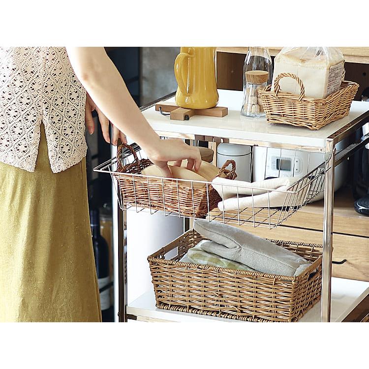 キッチンワゴン finel（ファインネル）幅49cm キッチンワゴン