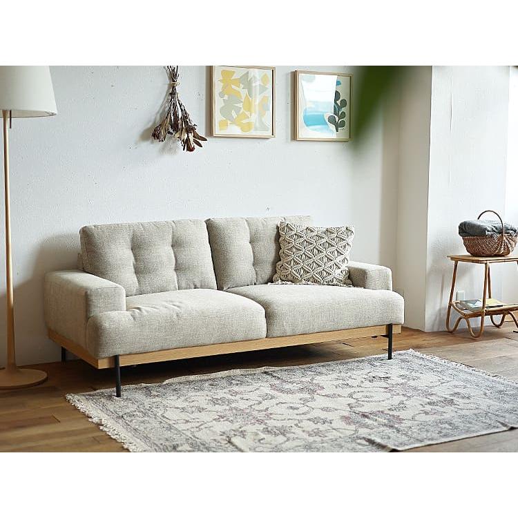 2.5人掛けソファー HAUTA（ハウタ） ソファ ソファー sofa 2.5人 3人掛け ヴィンテージ 座面 広い 3人掛けソファー 3p ...
