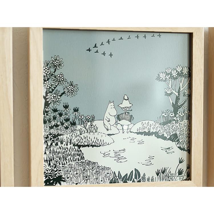 アートポスター MOOMIN MIZUBENOFUTARI（水辺のふたり）インテリア 絵