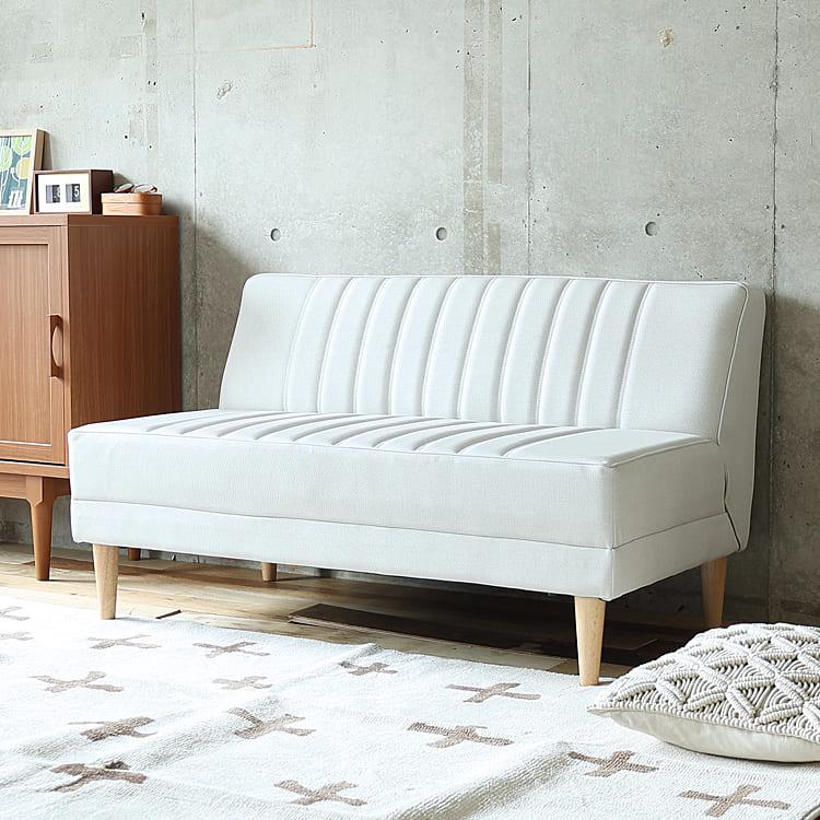 国産 ベンチソファー DAY2(デイツー) アイボリー カラー2人掛け 2人