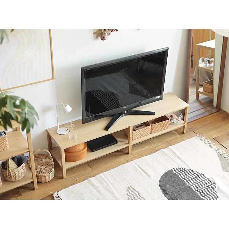 オーク材 ローボード 160 オープンシェルフ テレビボード 北欧モダン ローボード form（フォーム）幅160cm テレビ台 ローボード テレビ