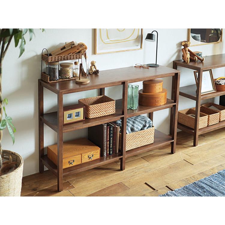 本棚 木製オープンシェルフ ブラウン 【公式通販】