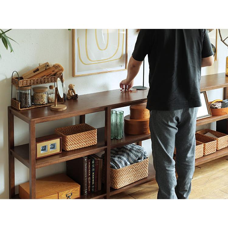 オープンシェルフ form（フォーム）ブラウン 120cm オープンシェルフ