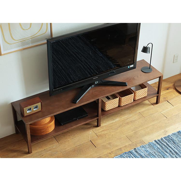 テレビ台 テレビボード TV台 テレビラック ロータイプ シンプル 木 北欧風 ローボード form（フォーム）幅160cm ブラウンタイプ テレビ台