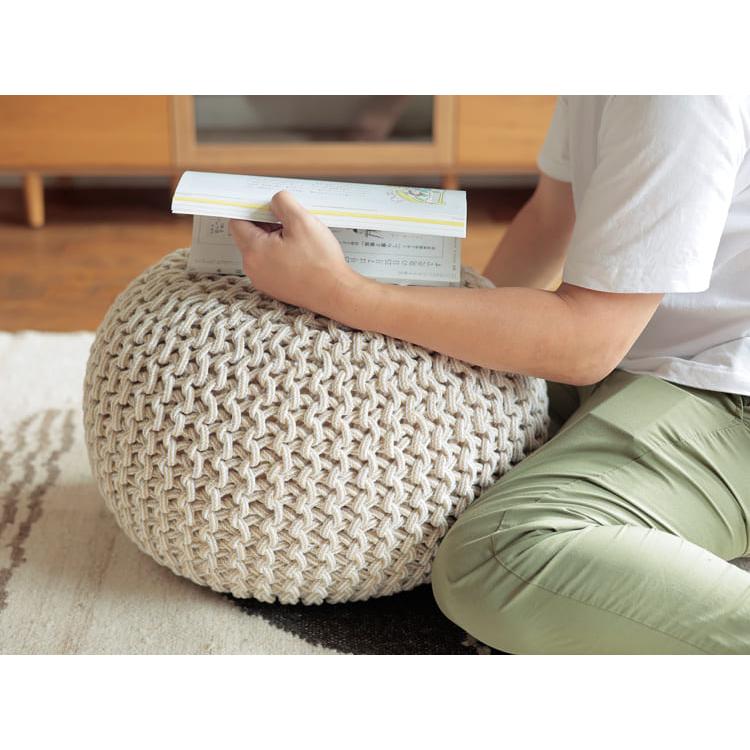 プフ クッション スツール ブレイドプフ ラウンドクッション ブレイド