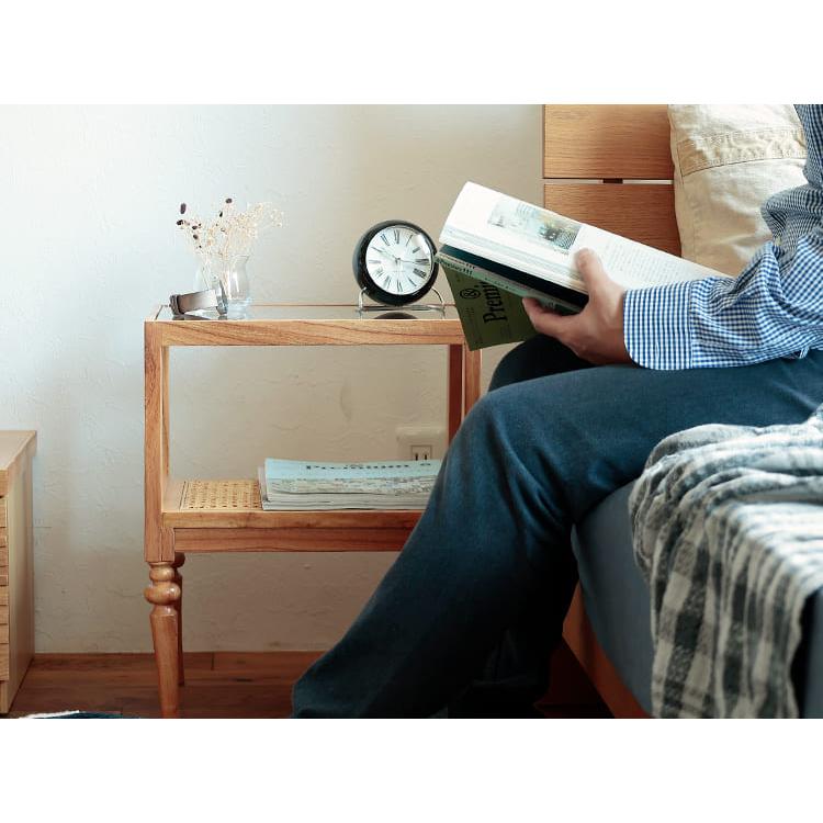 ①ACTUSアクタス サイドテーブル ナイトテーブル ローテーブル 飾り棚