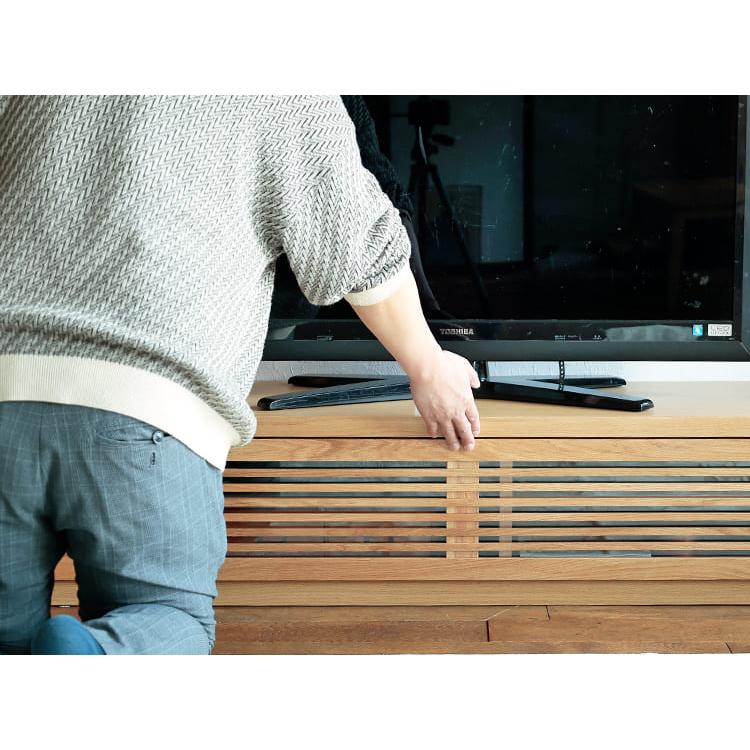 テレビボード ROOD（ルード）幅200cm オークタイプ テレビ台 200 完成