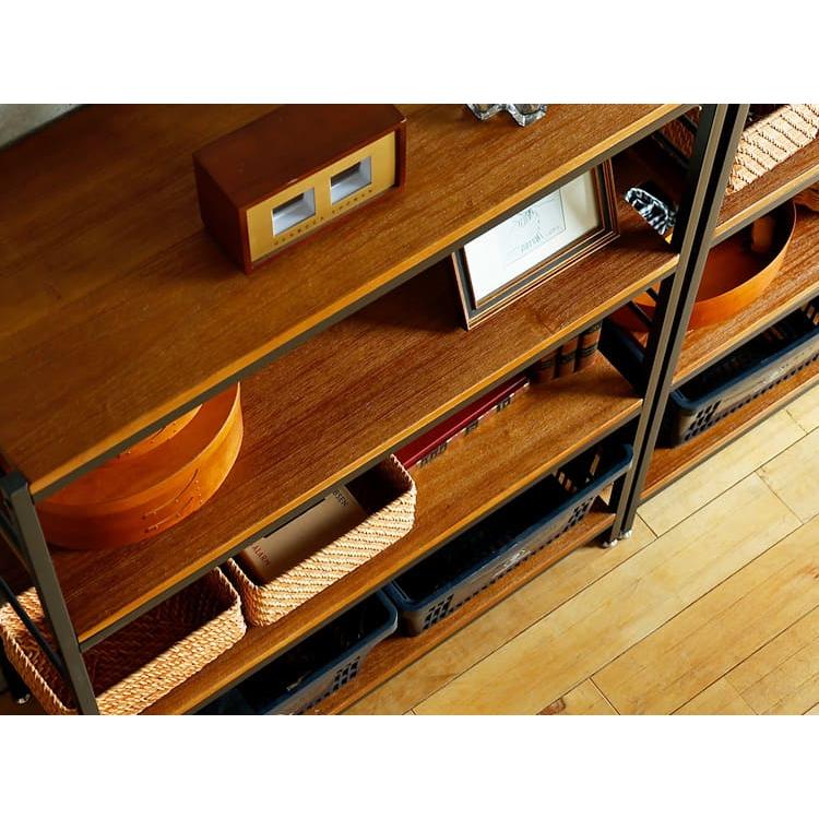ZAGA（ザガ） オープンラック 幅90cm 4段タイプ ラック 木製 棚