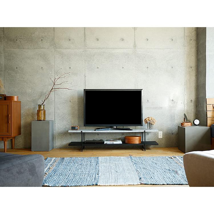 テレビ台 テレビボード 幅150cm ストーン調 グレー モダン HT-01 異素材MIX ワイド テレビボード 『Stova ストーヴァ』/ 大型テレビにも