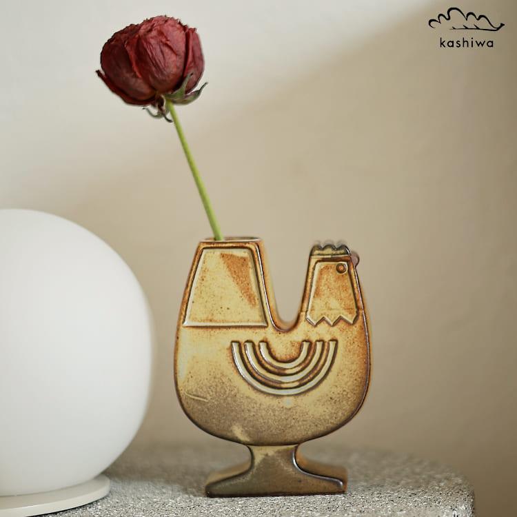 フラワーベース かしわ窯 chicken かしわ窯 フラワーベース