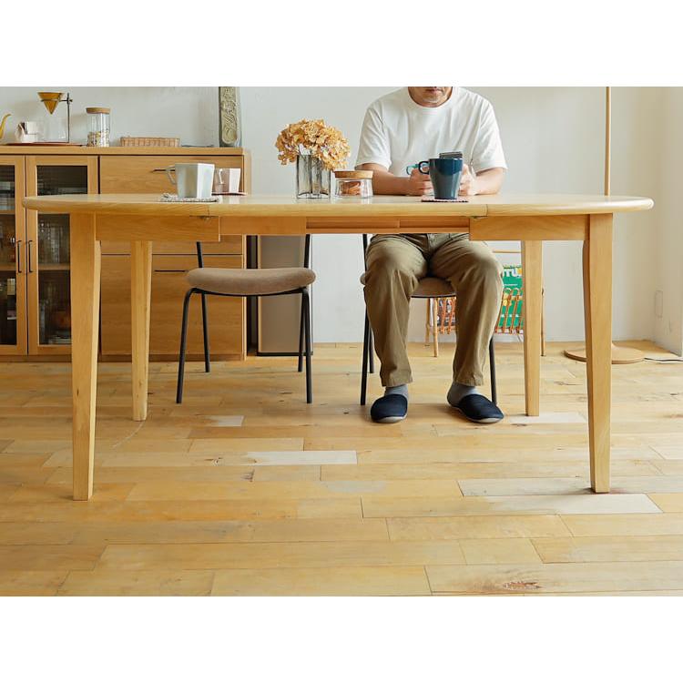 伸長式ダイニングテーブル marron(マロン) 110-170cm 伸長式ダイニング