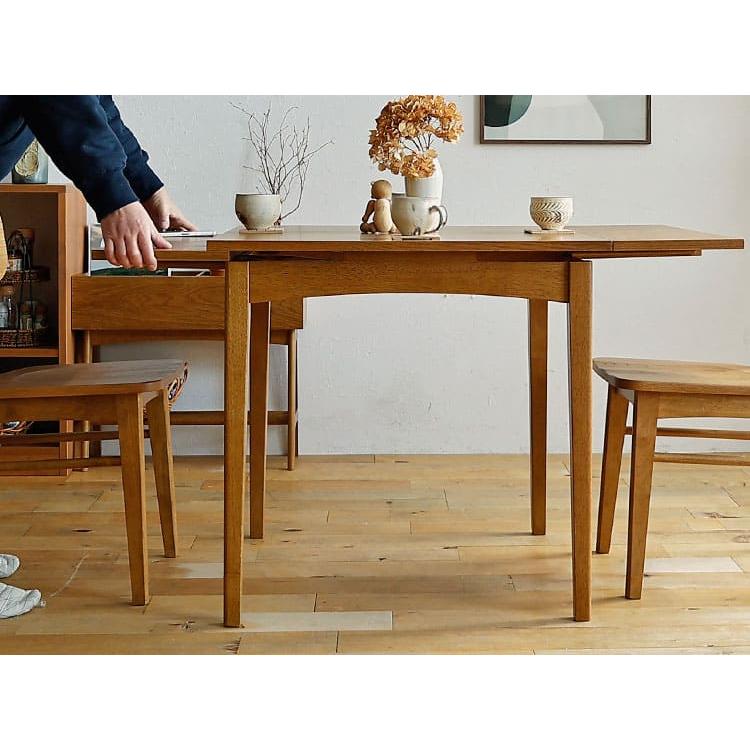 【美品/未使用品】Rasic 木製 延長 ダイニングテーブル 単品 伸長式ダイニングテーブル Rasic(ラシック) 伸長式ダイニングテーブル