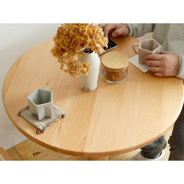 円形カフェテーブル Self（セルフ） 円形ダイニングテーブル 70cm