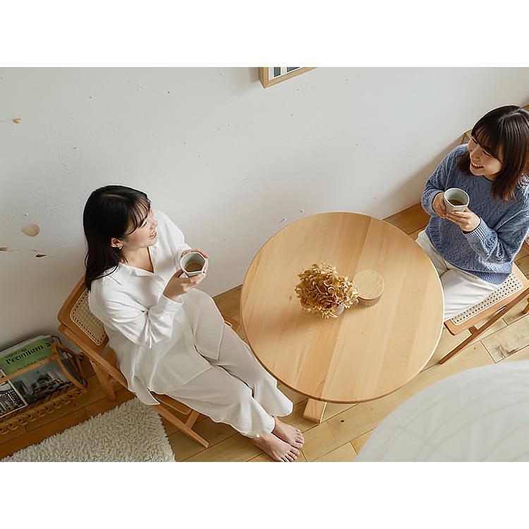 円形カフェテーブル Self（セルフ） 円形ダイニングテーブル 70cm