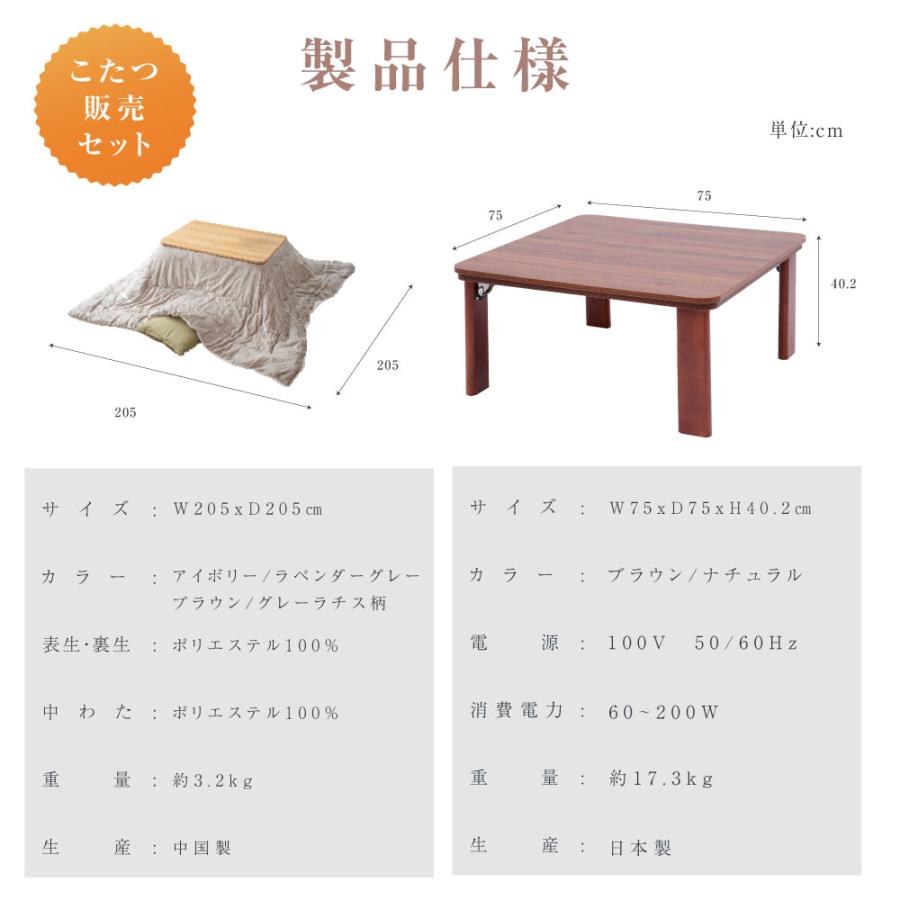 ヒーター付き正方形こたつ 楽天市場】カーボンフラットヒーターこたつ 正方形80cm【アネラ