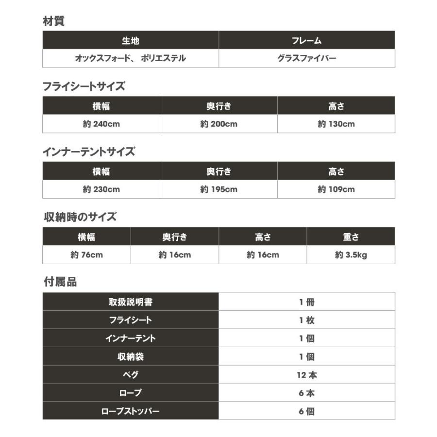 South Light テント ワンタッチ 6面テント 二重構造 ドーム型 簡単設置 フルクローズ アウトドア UVカット 遮光 4人用 収納袋付き あすつくsl-ljzp01｜kirastarstore｜17