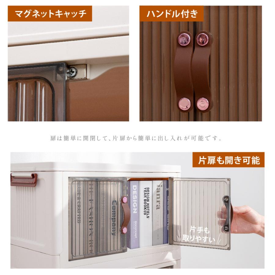 収納ボックス 折畳み キャスター付き 両開き 収納ケース 大容量 押入れ
