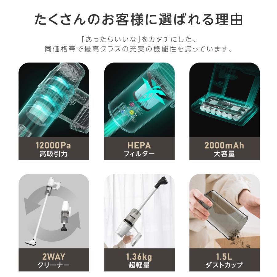 掃除機 掃除機コードレス 吸引力 安い 軽い サイクロン コードレス