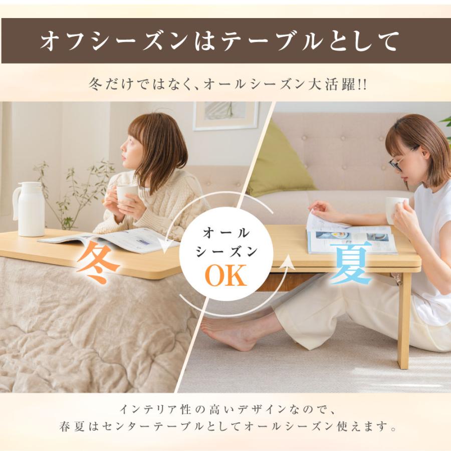 こたつセット 2点セット 長方形 速暖2秒！日本製 90x60cm