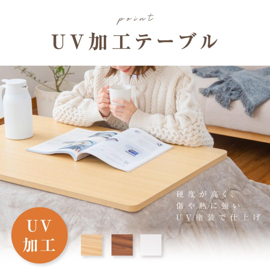 こたつセット 2点セット 長方形 速暖2秒！日本製 90x60cm