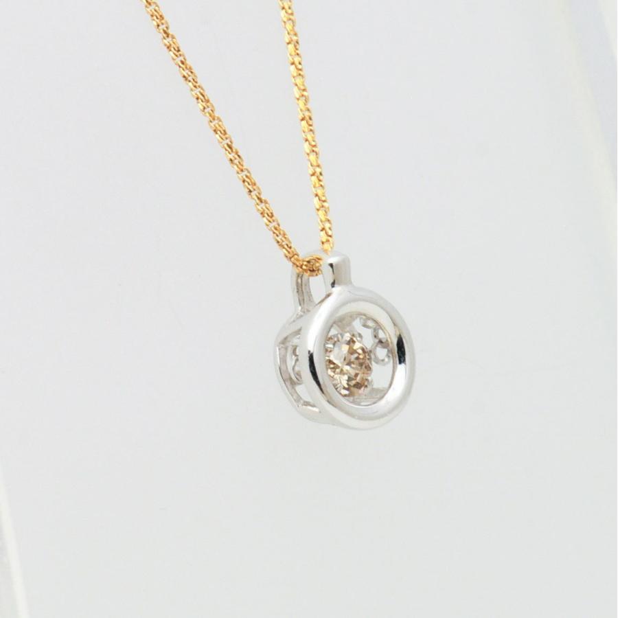 ダンシングストーン  ペンダント 【クロスフォーダイヤモンド】0.214カラット　正規品　 K18ネックレス　天然ダイヤモンド |  | 02