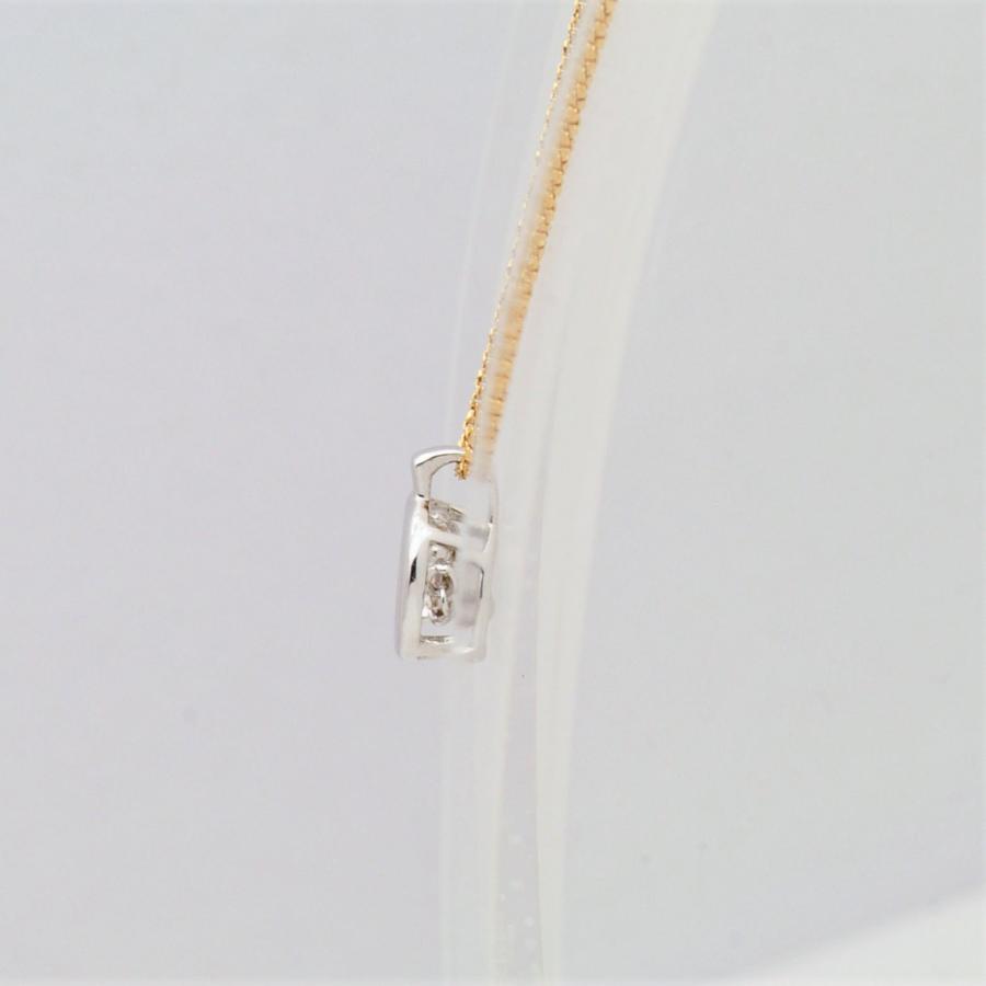 ダンシングストーン  ペンダント 【クロスフォーダイヤモンド】0.214カラット　正規品　 K18ネックレス　天然ダイヤモンド |  | 03