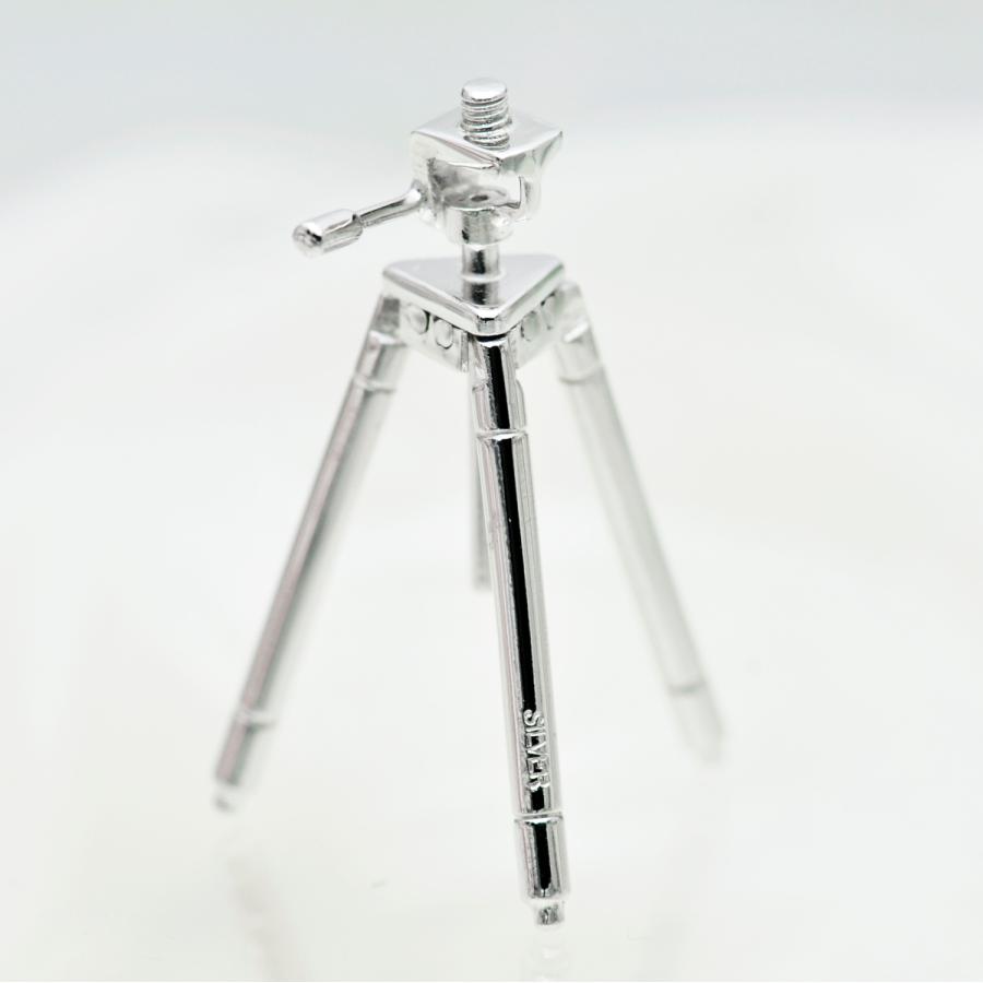 市川治之デザイン　カメラペンダント　三脚　キュービックジルコニアトップ付き　シルバーネックレス　おしゃれ　オブジェ　男性　女性 |  | 07