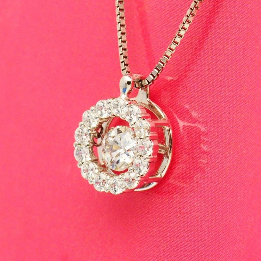 NYP-508 Twinkle Flower2 【クロスフォーニューヨーク】正規品　ダンシングストーン　シルバーネックレス　揺れるペンダント |  | 01