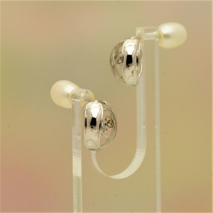 ダンシングストーン　ピアス【クロスフォー】正規品　 揺れるピアス　k18wg(18金ホワイトゴールド)　ダイヤ0.08ct |  | 02