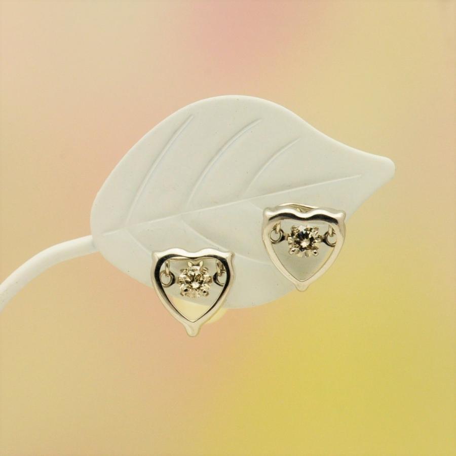 ダンシングストーン　ピアス【クロスフォー】正規品　 揺れるピアス　K18WG(18金ホワイトゴールド)　ダイヤ0.10カラット |  | 01