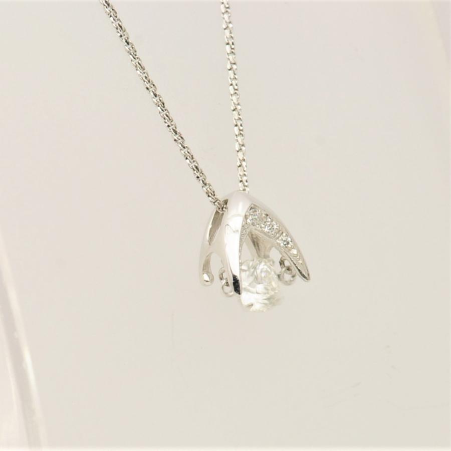 ダンシングストーン  ペンダント  クロスフォー社正規品　ダイヤモンド0.316カラット　 18金ホワイトゴールドネックレス　 |  | 03