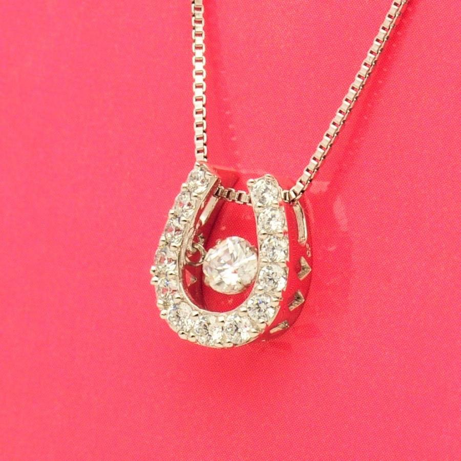 NYP-511 Twinkle Horseshoe 【クロスフォーニューヨーク】正規品　ダンシングストーン　揺れるペンダント  馬蹄　シルバーネックレス　 |  | 01